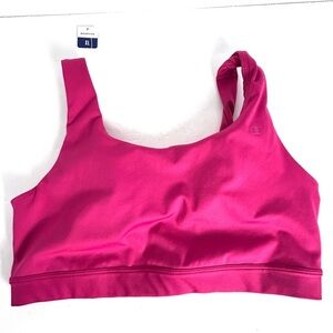 NEW Champion Pink Moderate Support Sports Bra Women Size XL Removable Pads